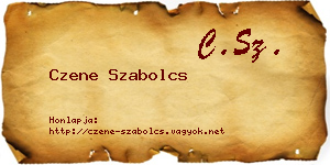 Czene Szabolcs névjegykártya